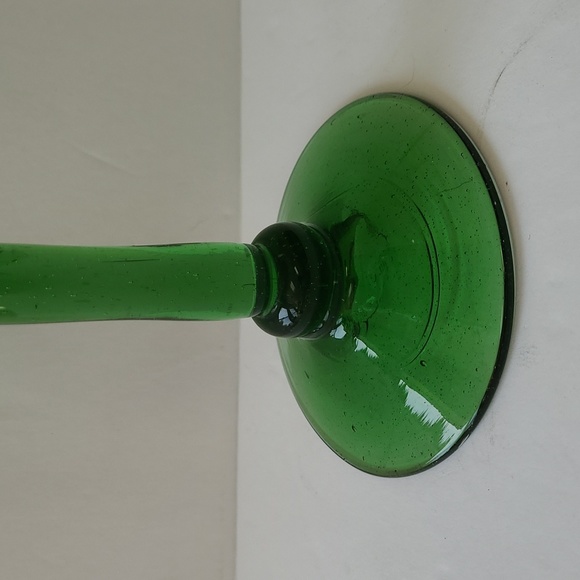 Hand blown recycled glass candle holder - Picture 2 of 6